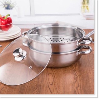 Nồi hấp 2 tầng đa năng 28cm