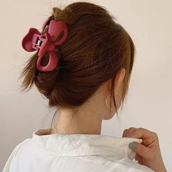 Kẹp gắp tóc càng cua hình nơ mini dáng dài phong cách hàn quốc cute thanh lịch