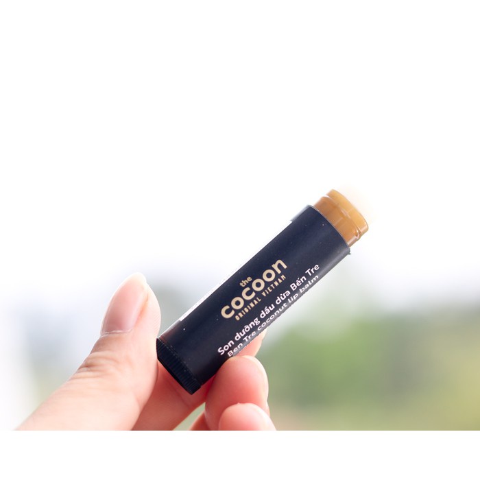 Son Dưỡng Dầu Dừa Bến Tre Cocoon Ben Tre Coconut Lip Balm 5g  Sản phẩm chính hãng