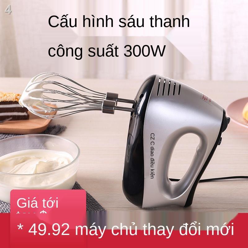 Máy đánh trứng gia dụng điện cầm tay tự động kem trắng cụ nướng bánh công suất lớn Whisperer mini