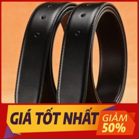 "Da Thật Xịn" Dây Lưng Nịt Nam Da Bò 3 Lớp Loại Trơn Xịn Khóa Đục Lỗ KT (3.3x115)cm ⚡