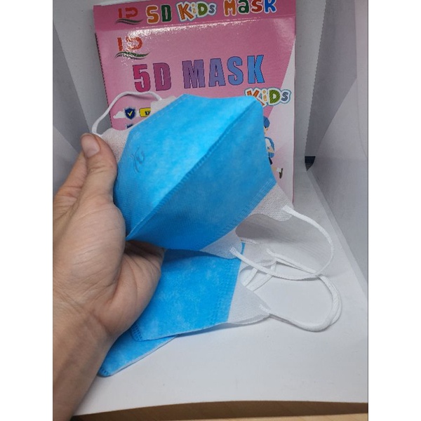 Hộp 10 chiếc khẩu trang y tế 5D mask cho bé từ 5-10 tuổi