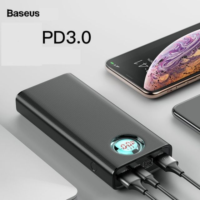 Pin Sạc Dự Phòng BASEUS BS-20KP203 20000mAh Sạc Nhanh 2 Chiều