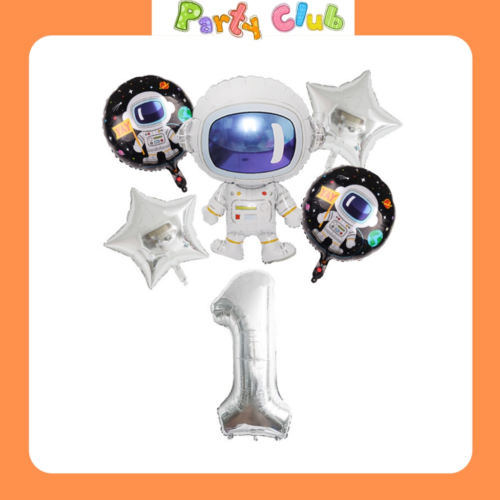 Chùm bóng phi hành gia trang trí sinh nhật cho bé