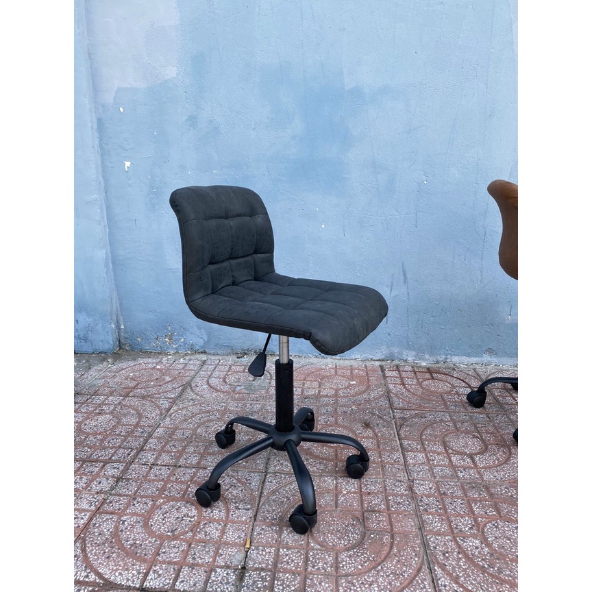 Ghế xoay da PU cổ điện chân thép sơn tĩnh điện TM907T