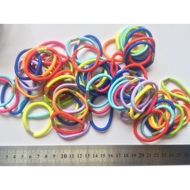 Bó 100 dây buộc tóc