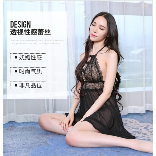 [HÀNG NHẬP] L0095 - Đầm ngủ gợi cảm kèm quần chip | BigBuy360 - bigbuy360.vn