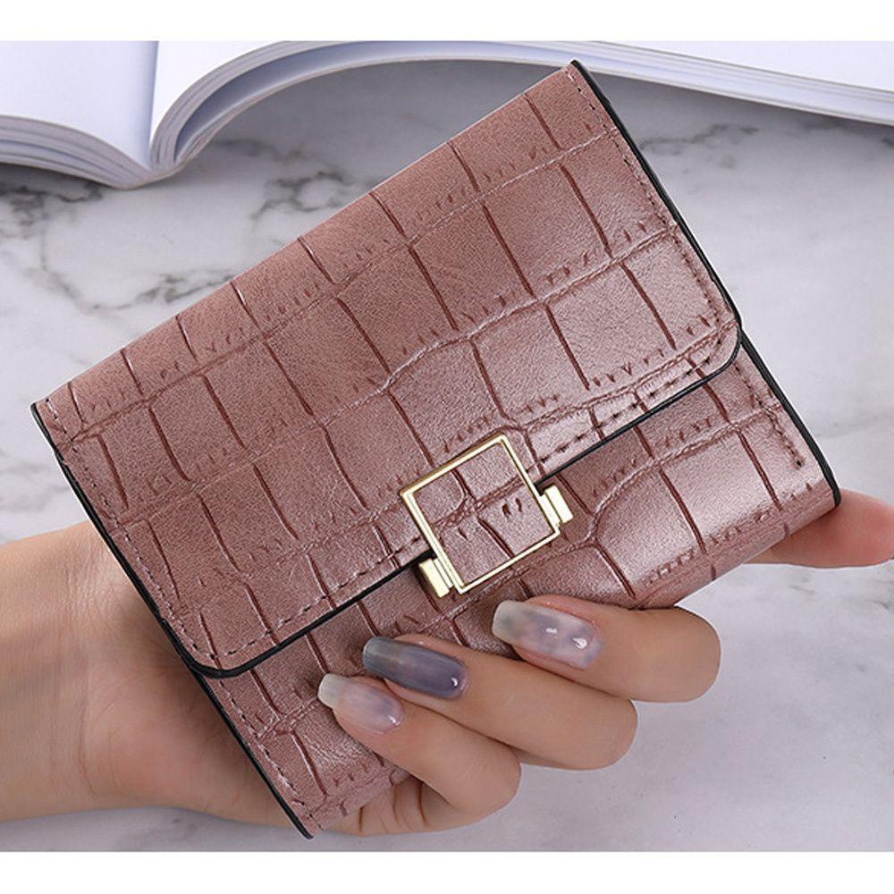 Ví Da PU Đựng Thẻ Tín Dụng Mini Thời Trang Công Sở Giá Đỡ
