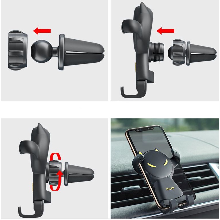 Giá Đỡ Điện Thoại Xoay 360 Độ Thông Minh Tiện Dụng Cho Xe Ô Tô