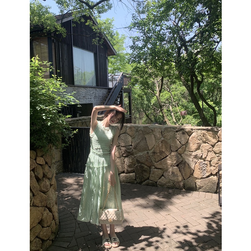 D23 - Váy maxi xanh ngọc