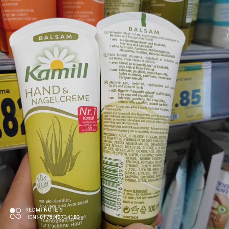 Kem Dưỡng Da Tay Kamill 100ml