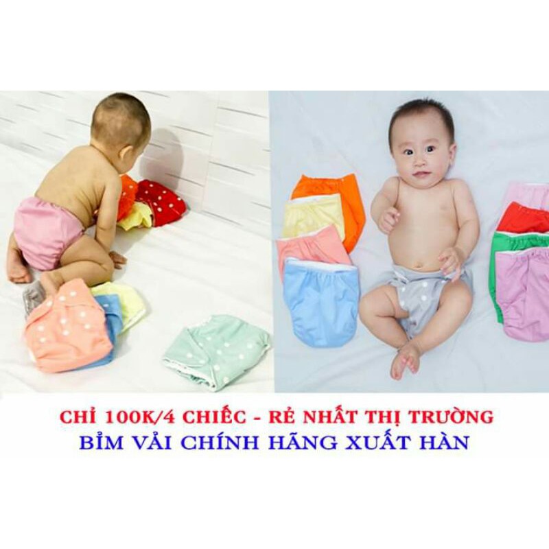 [Mã 267FMCGSALE giảm 8% đơn 500K] Quần bỉm vải cho bé 3-16kg