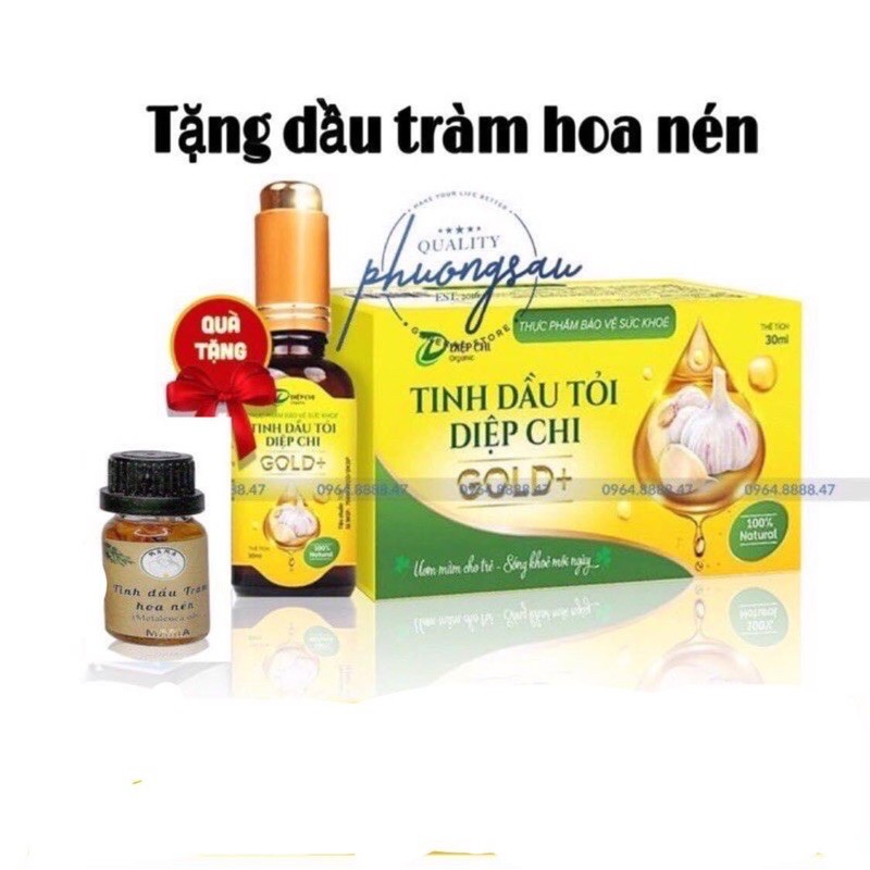 Dầu tỏi Diệp Chi Gold + tặng dầu tràm