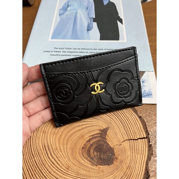 ví card holder Chanel vip gift hoa trà