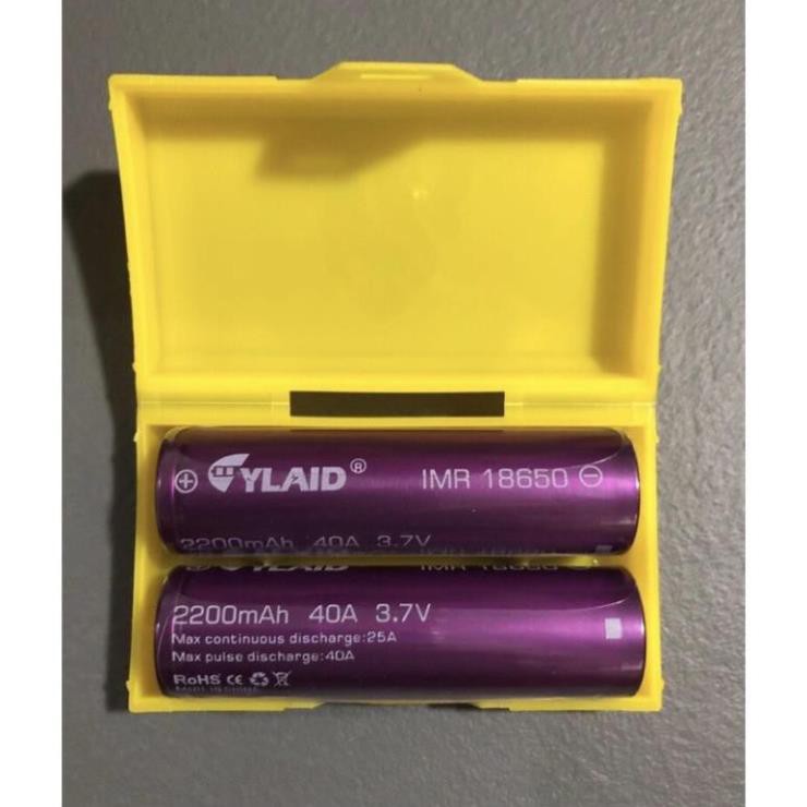 Pin sạc Cylaid Tím 18650 2200mah Xả 40A. Có QR code chính hãng(1 viên)