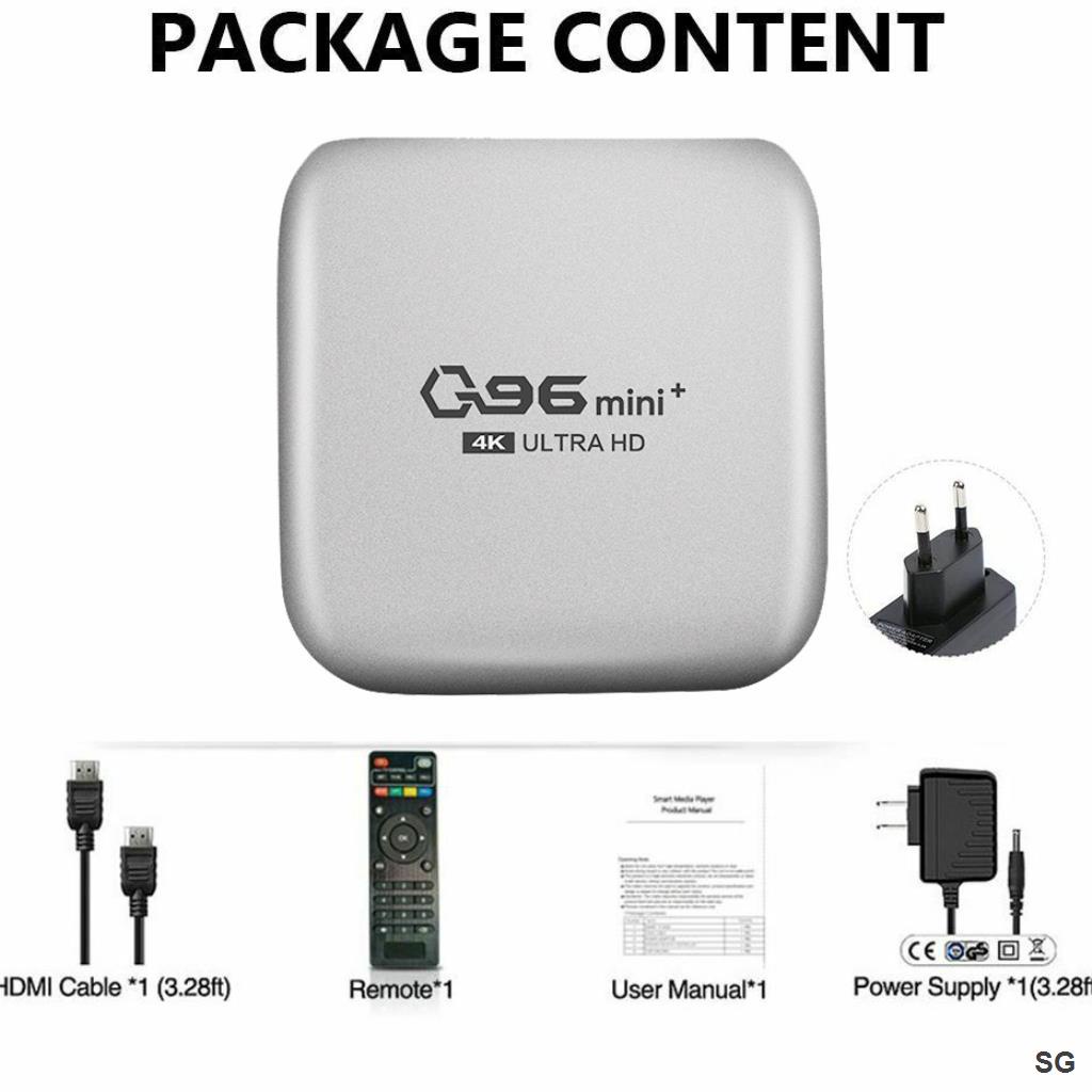 Máy Phát WiFi Q96 Mini + 2022 Novo 2.4G 8GB + 128GB Android 10.1 s905l quad core TV BOX