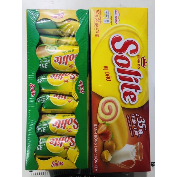 bánh bông Lan cuộn solite 360g
