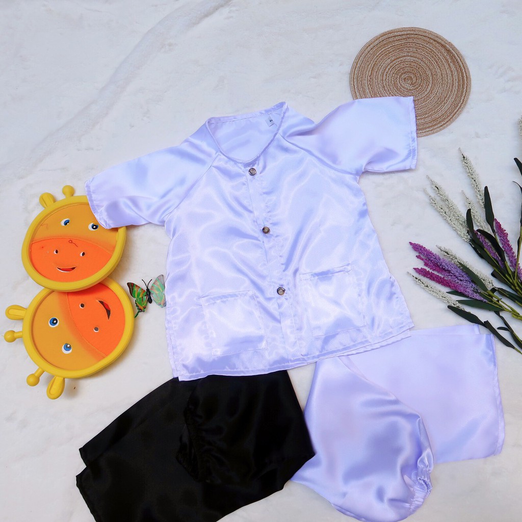 Bộ bà ba gấm Thọ cho bé