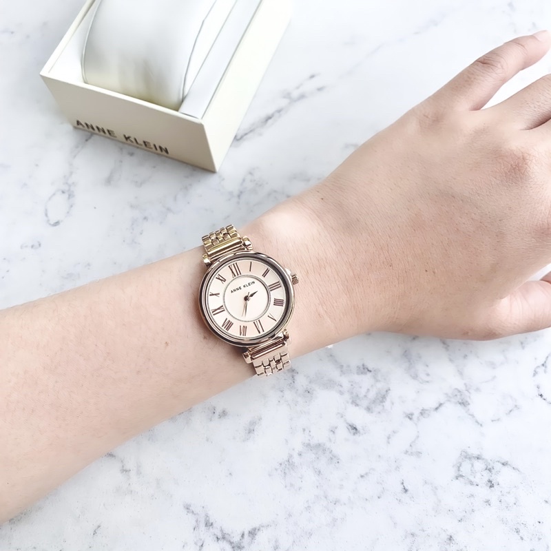 Đồng hồ nữ ANNE KLEIN model AK/2158RGRG tone rose gold sang trọng