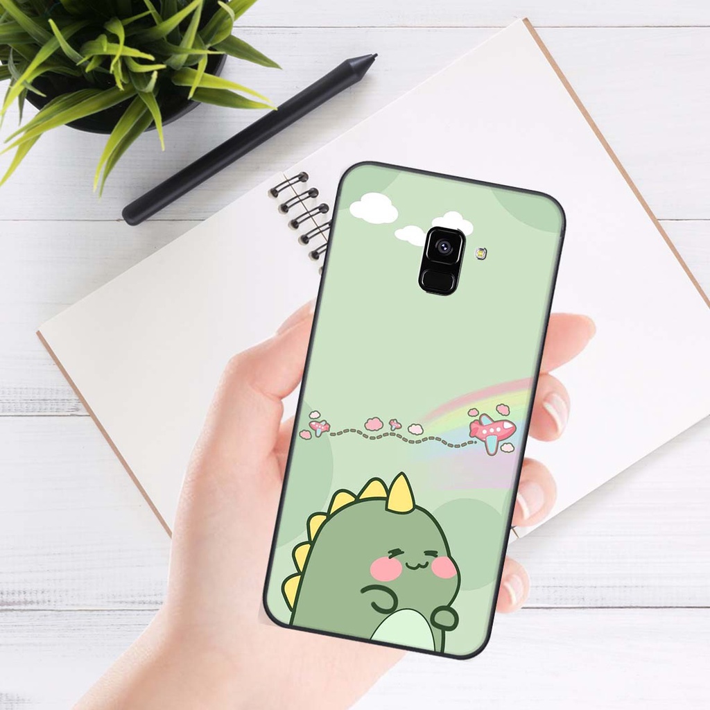 Ốp lưng Samsung A8 PLUS in hình khủng long , gấu nâu xinh xắn, siêu cute  mà còn vô cùng RẺ -ĐẸP