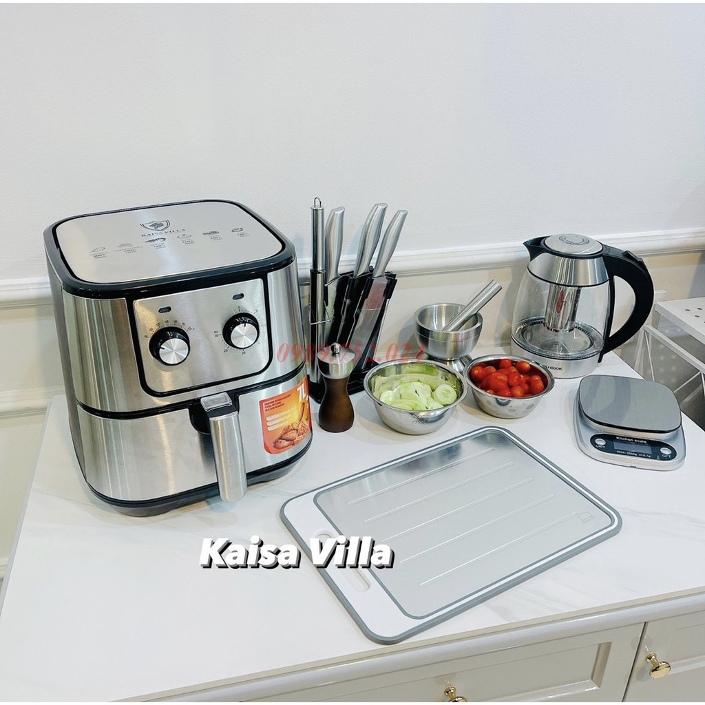 Nồi Chiên Không Dầu Kaisa Villa KV-9930 - Nồi chiên dòng cơ loại 7 lít - Hàng chính hãng
