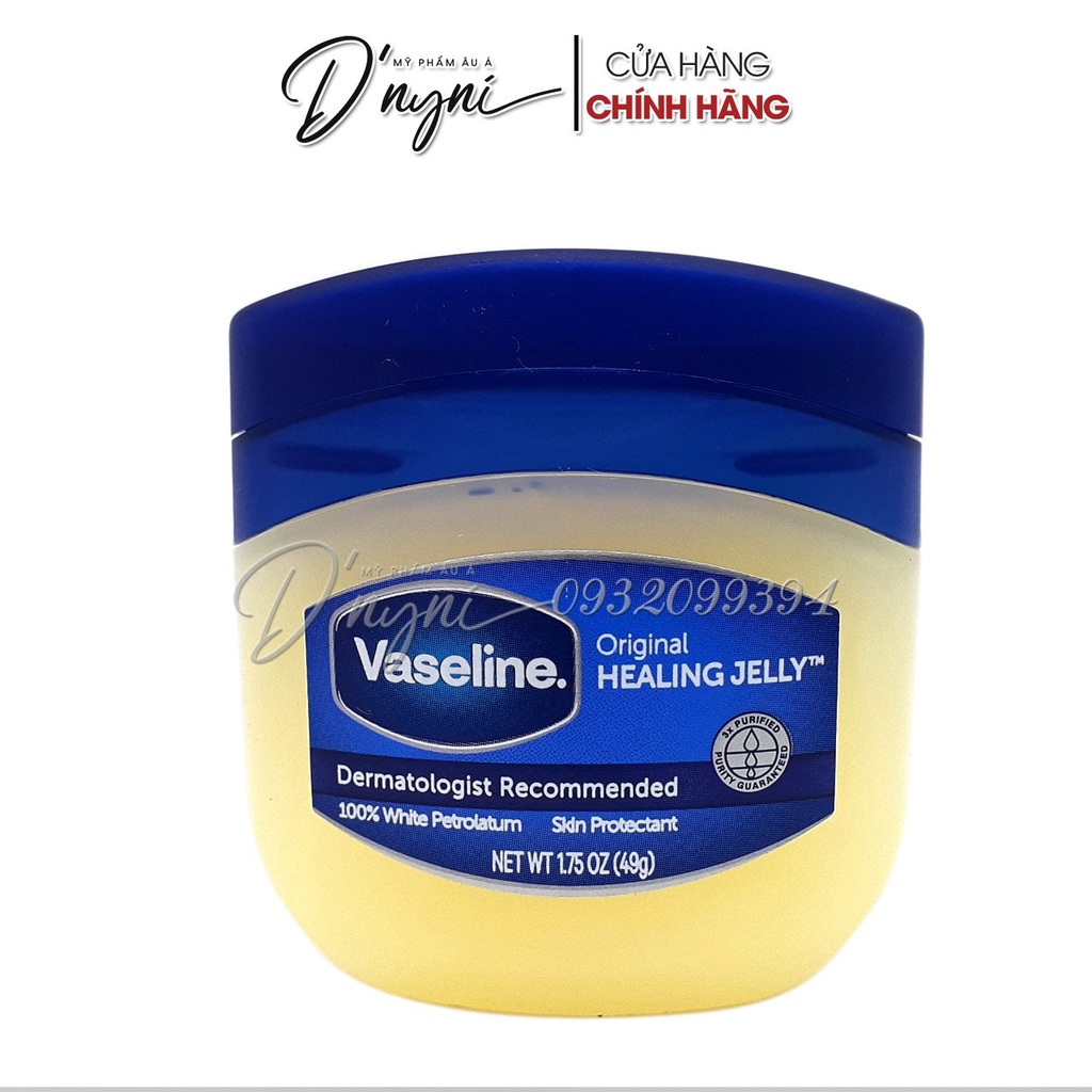 [MẪU MỚI NHẤT] Sáp Dưỡng Ẩm Vaseline Original Healing Jelly 100% Petrolium Skin Protectant 49g Mỹ