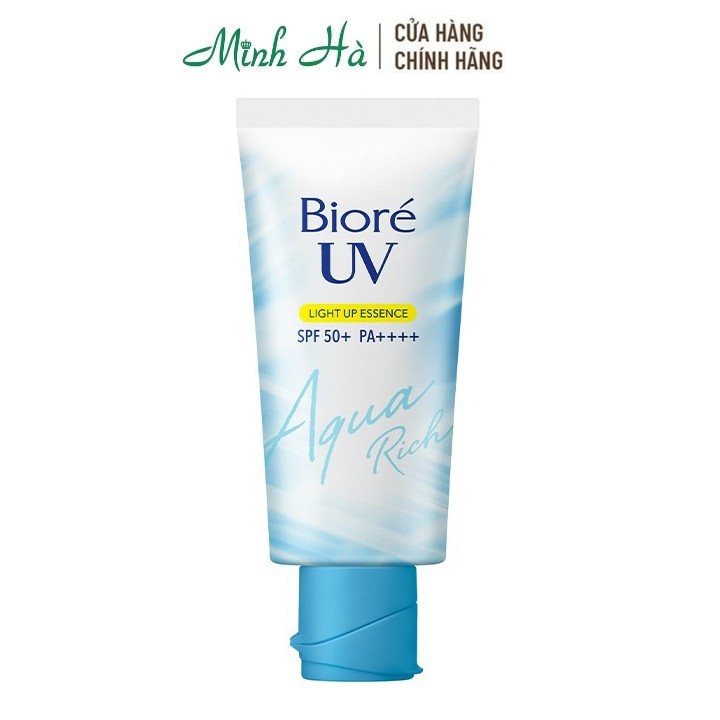 Tinh chất chống nắng Biore UV Aqua Rich light up essence SPF50+PA++++ 70g sáng rạng rỡ cho mặt &amp; toàn thân