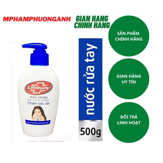 Nước rửa tay Lifebuoy chăm sóc da chai 500ml