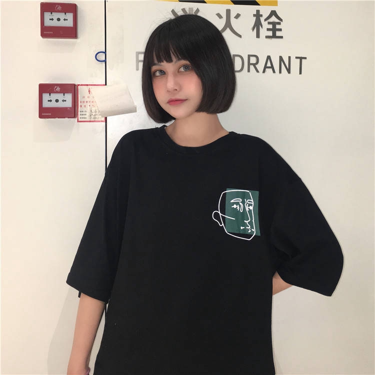 Áo Thun T-shirt Tay Ngắn In Hình Phong Cách Mùa Hè Dành Cho Nữ