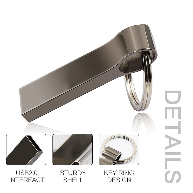 Usb 2.0 8gb 16gb 32gb Bằng Thép Không Gỉ