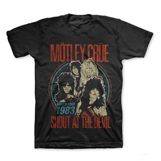 Áo thun đen họa tiết thương hiệu motley Vintage thời trang cho nam