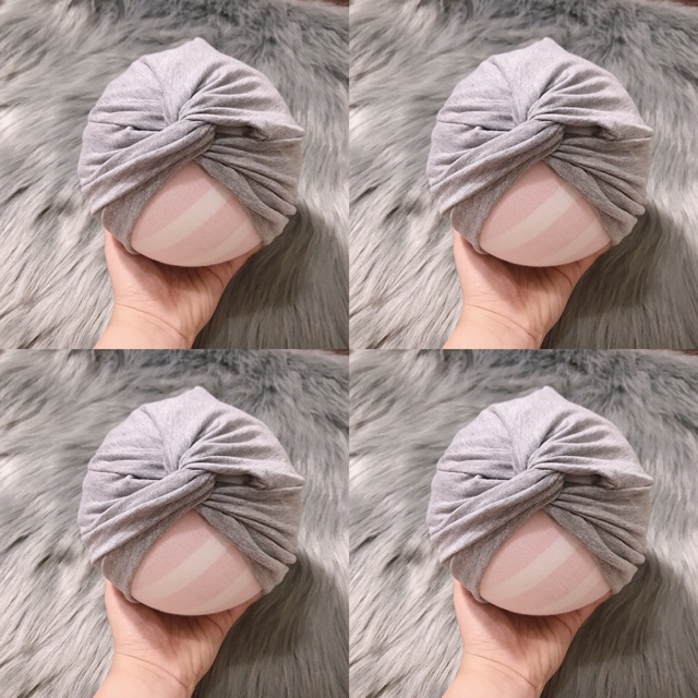 Mũ alibaba cho bé ( turban vải mẫu chéo 5-10kg)