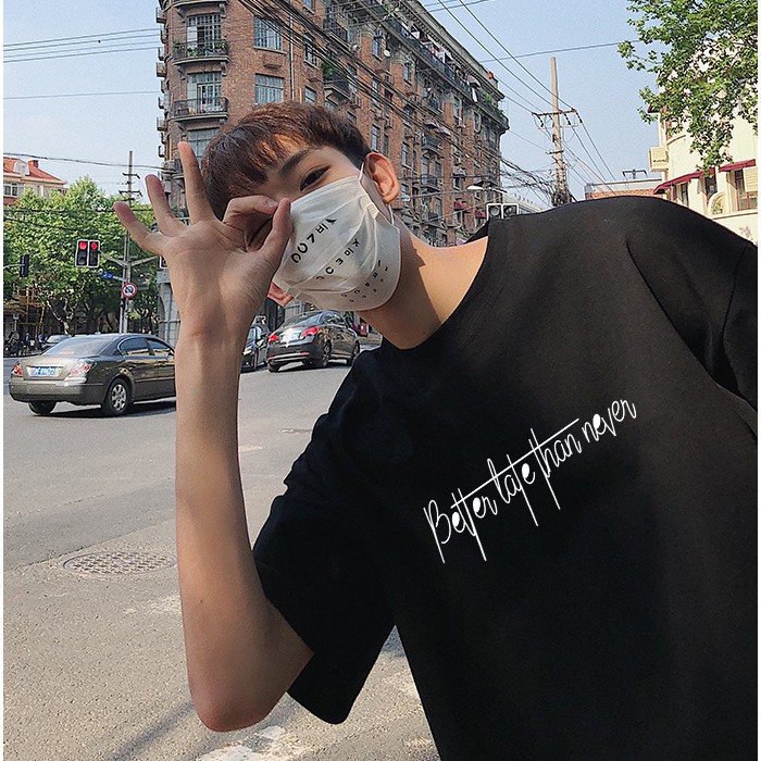 FreeShip Đơn 50K ⚡️Siêu Phẩm⚡️ Áo thun nam nữ chữ kiểu tay lỡ đẹp vải dày mịn