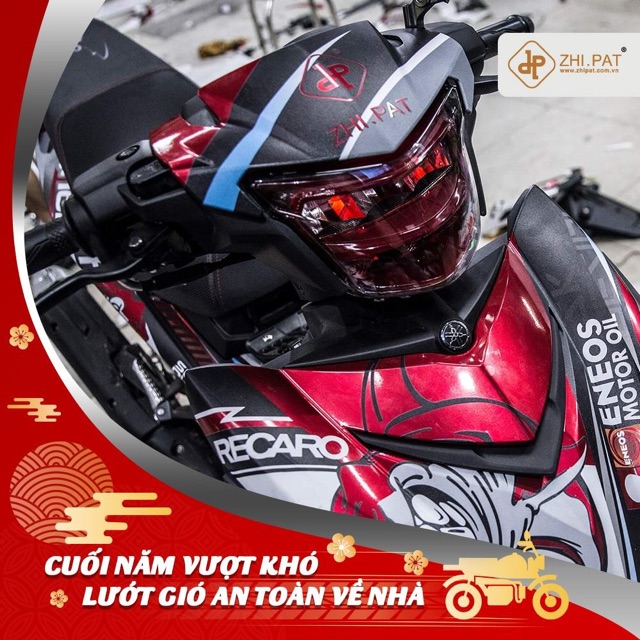 pha lét 2 tầng zhipat lắp cho xe máy exciter 150