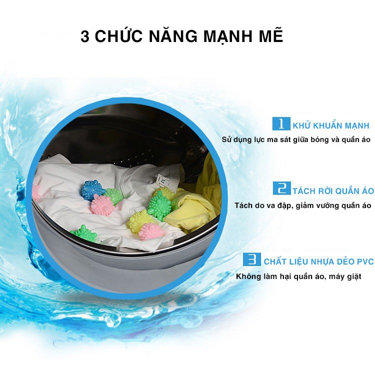 Bóng giặt cầu gai đánh bay mọi vết bẩn, làm giảm nếp nhăn hiệu quả - tienich247