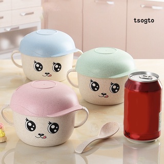 Set 2 Bát Ăn 450ml Thông Minh Bằng Lúa Mạch An Toàn Cho Bé