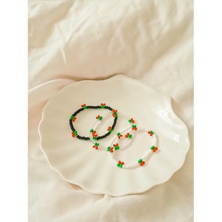 Vòng tay hạt cườm hình cherry handmade