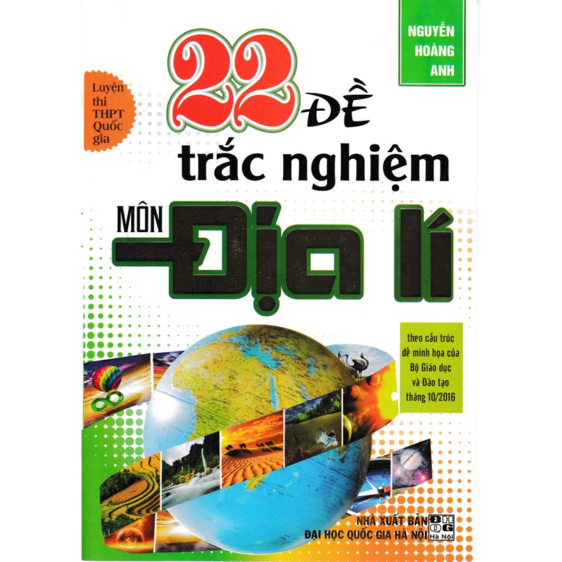 Sách 22 đề trắc nghiệm môn địa lí - HAB