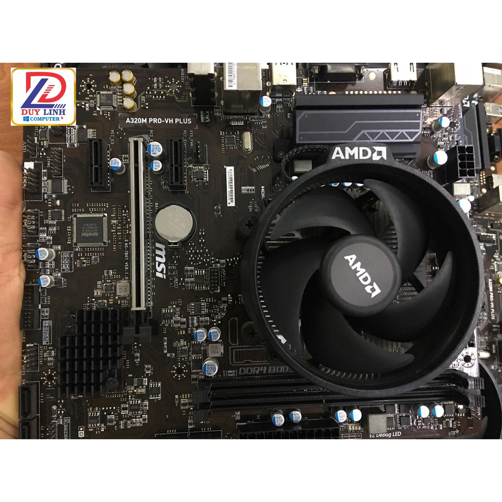 Combo Main MSI,ASUS A320M vs CPU AMD Ryzen 3 2200G còn bảo hành hãng