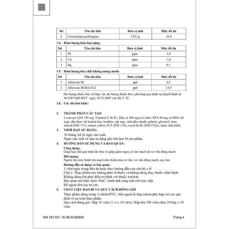 ZiQ 10  tăng thụ thai, cải thiện chất lượng trứng, tinh trùng