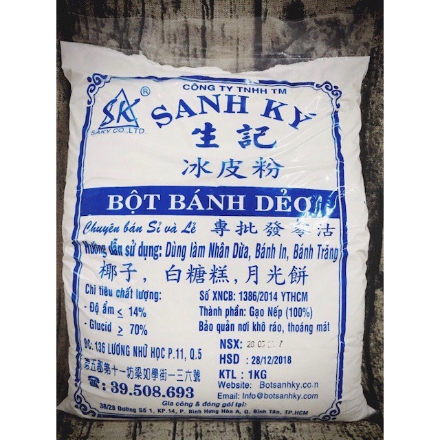 BỘT BÁNH DẺO SANH KÝ