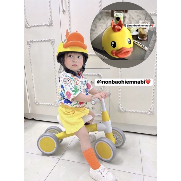 Nón bảo hiểm nữa đầu vịt dễ thương người lớn và bé