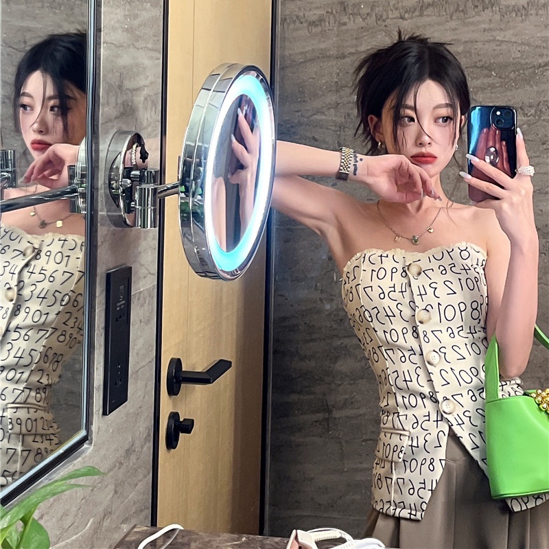 Áo Ống Không Tay In Chữ Thời Trang Mùa Hè Quyến Rũ