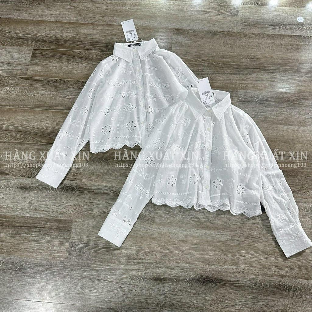 Áo sơ mi ZR hàng dư xịn chất thô ren siêu đẹp nhiều màu