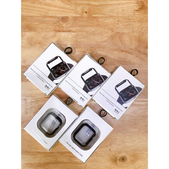 Ốp cường lực full viền màu đen dành cho apple watch