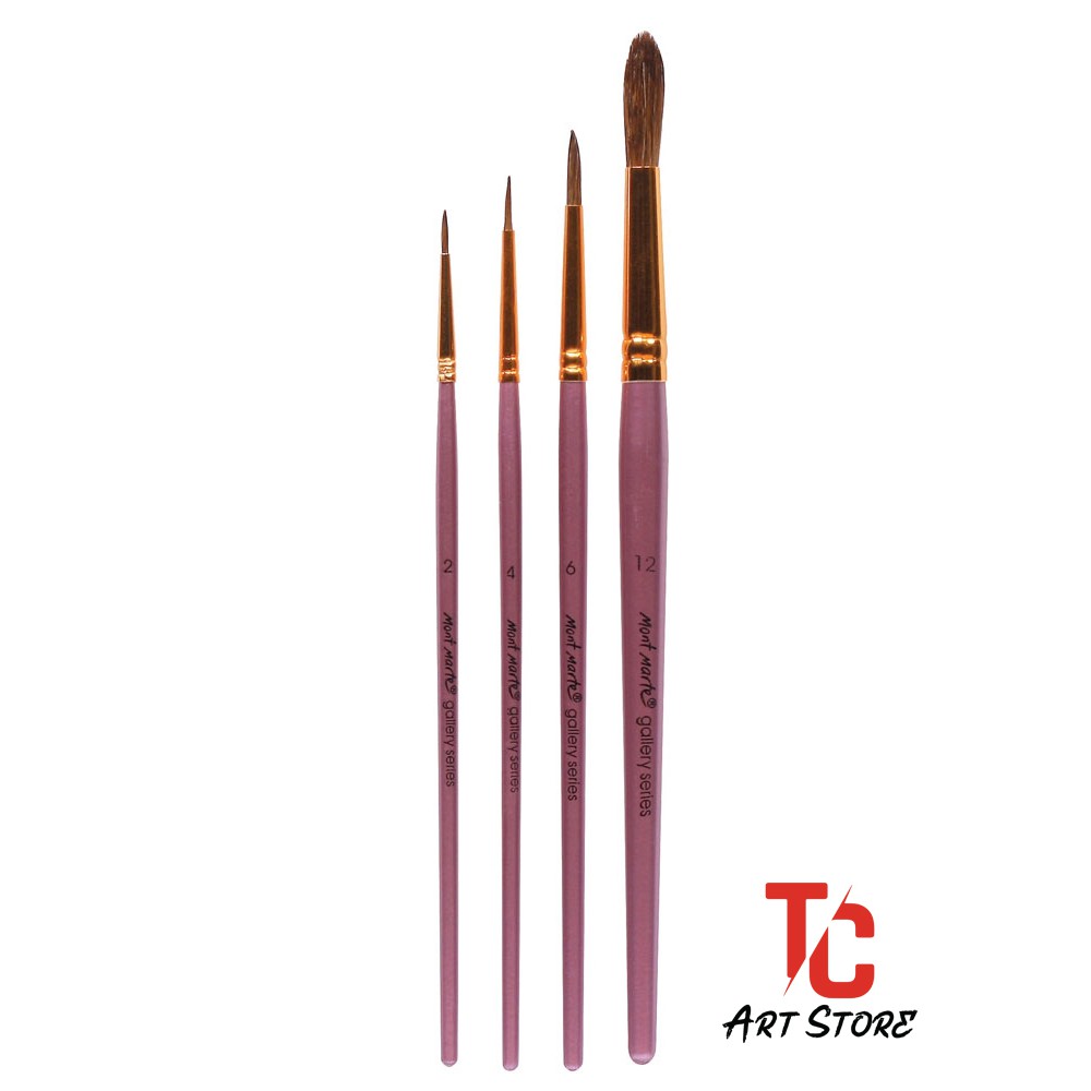 Bộ 4 Cây Cọ Vẽ Màu Nước BMHS0029