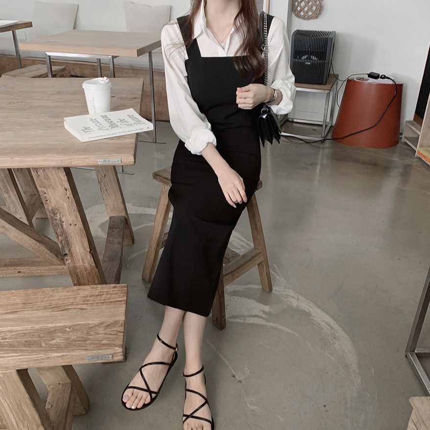 Áo Sơ Mi Màu Sắc Trơn / Đầm Không Tay Xinh Xắn Dành Cho Nữ 36543 (bán lẻ)