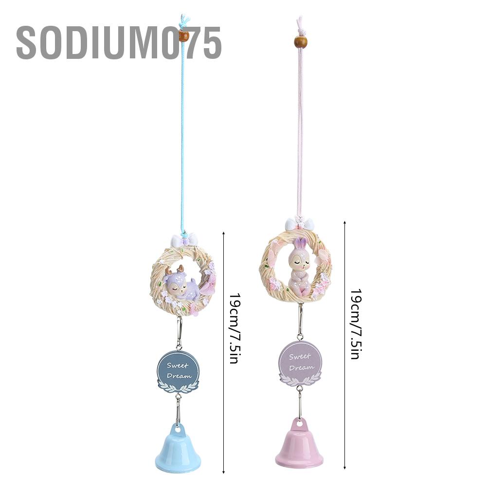 Sodium075 Cute Cartoon Resin Wind Chimes Bell Household Indoor Outdoor Hanging Ornament Decoration