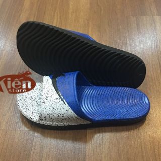 DÉP ĐÚC NAM SIÊU NHẸ 2 MÀU CHẤM BI XANH TRẮNG