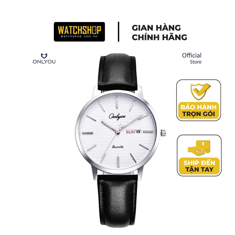 Đồng hồ Onlyou Nam 81115GB Dây Da 40mm